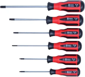 COX312996 TX Professional Screwdriver Set, Silver/Black/Red, Set of 6 Piece