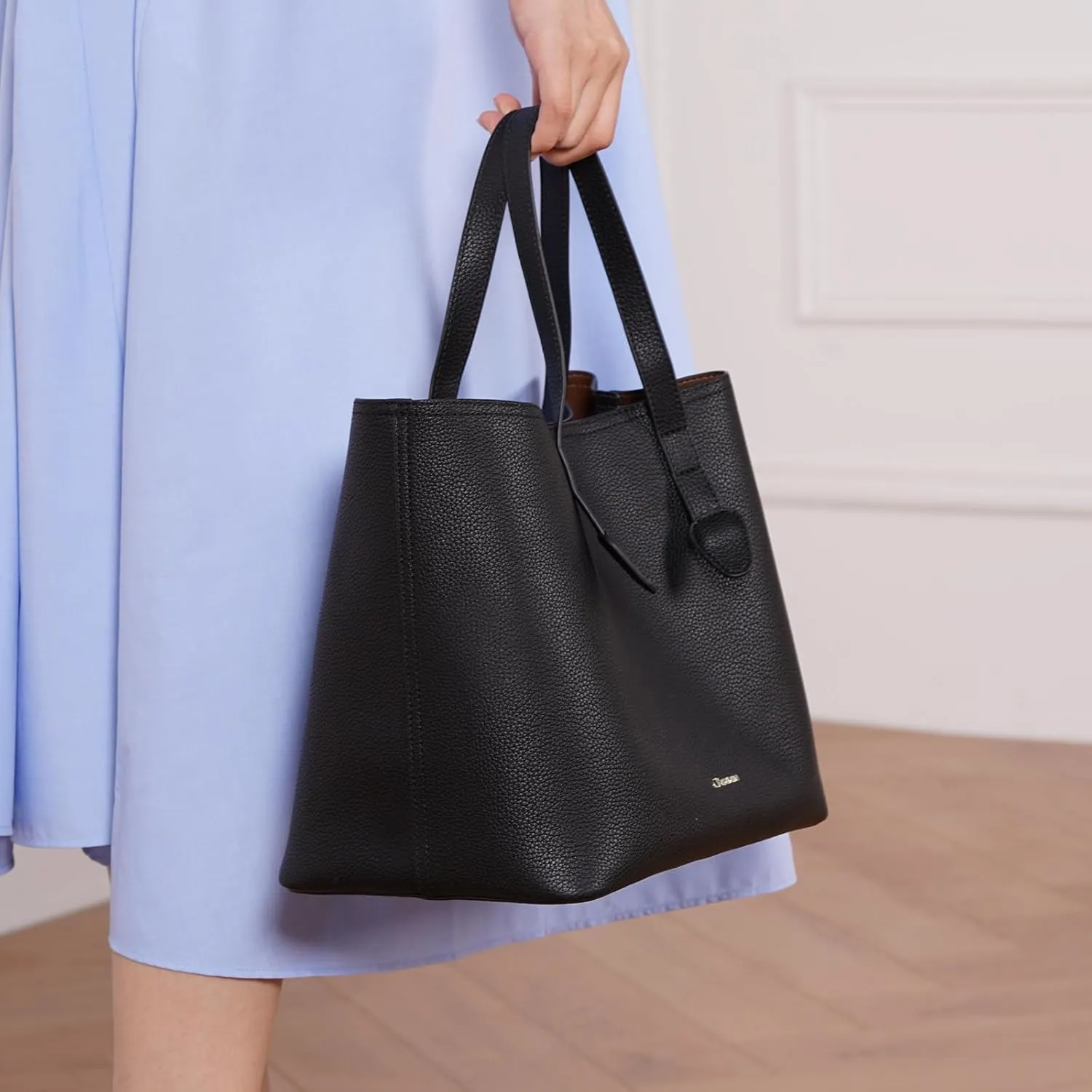 C.Paravano Large Capacity Tote Handbag | Full Grain Leather Tote Bag | Hobo Bag | Women's Top Handle Tote | Travel Work Tote
