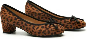 C.Paravano Women's Chunky Heel Ballet Pumps-Patent Leather Dress Shoes with Bowknots for Wedding & Office, Spring Date Nights, Business Casual