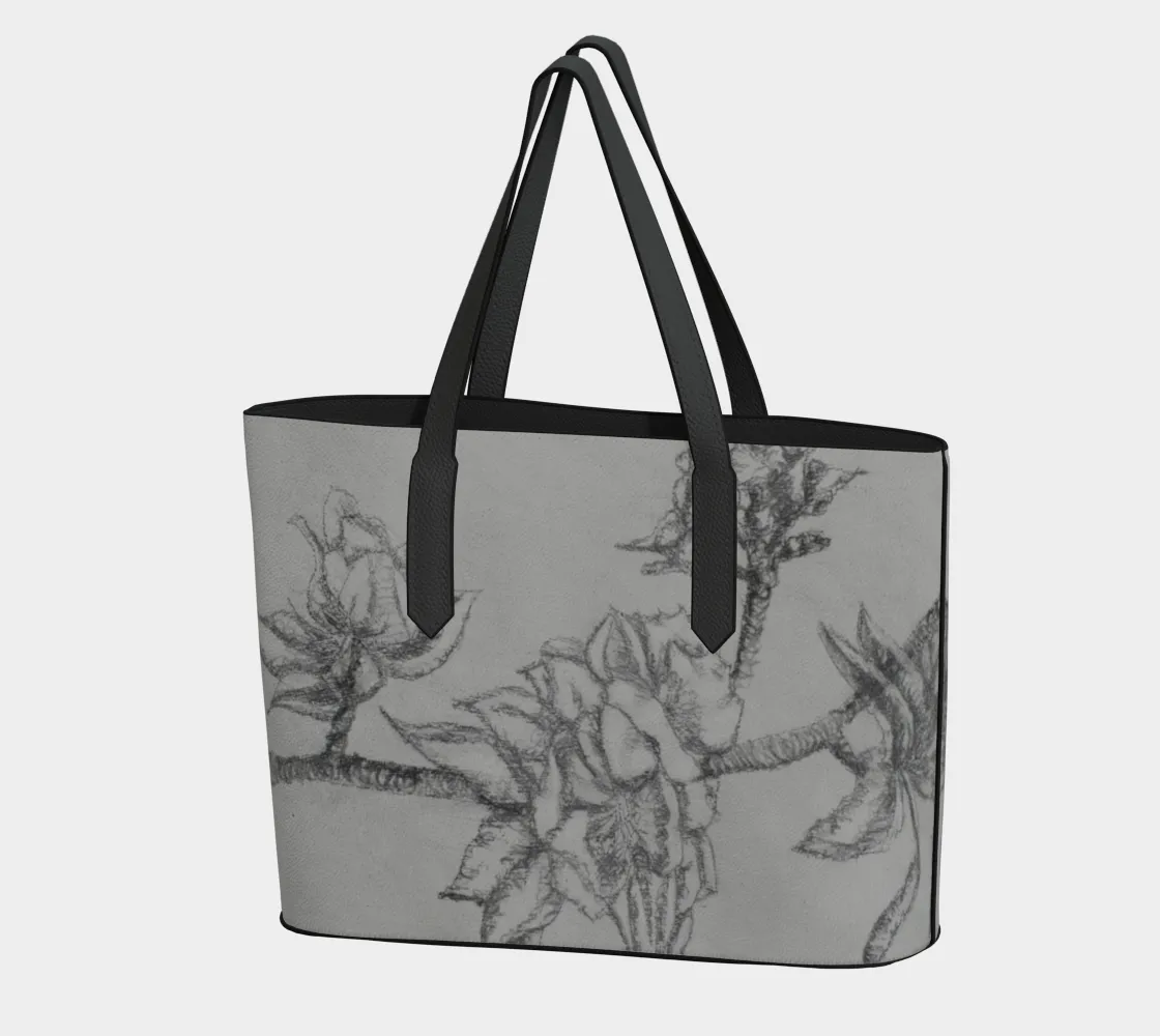 Creative Timely shipping Leather Apple Bag Tote Blossoms Vegan