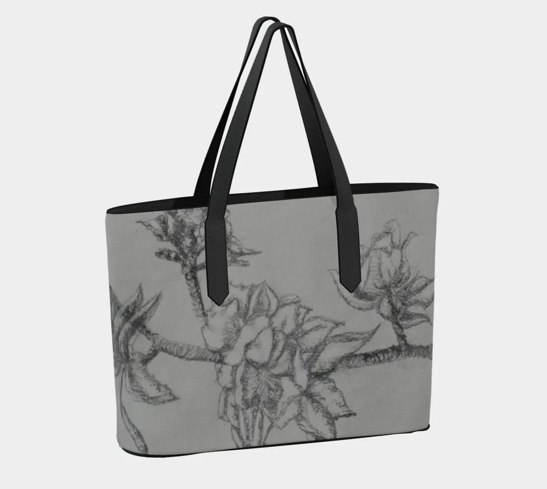 Creative Timely shipping Leather Apple Bag Tote Blossoms Vegan