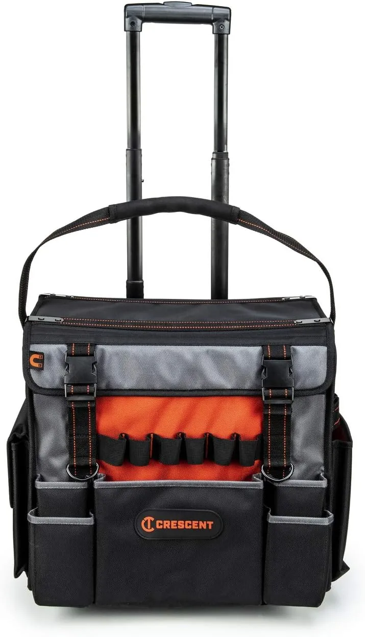 Crescent 18" Tradesman Rolling Tool Bag - CTBR1850 , Orange