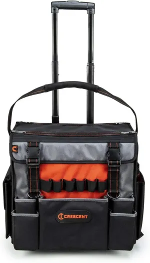 Crescent 18" Tradesman Rolling Tool Bag - CTBR1850 , Orange