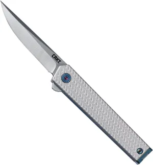 CRKT Ceo Microflipper EDC Folding Pocket Knife: Gentleman's Knife, Everyday Carry, Liner Lock, Aluminum Handle with Deep Carry Pocket Clip 7083
