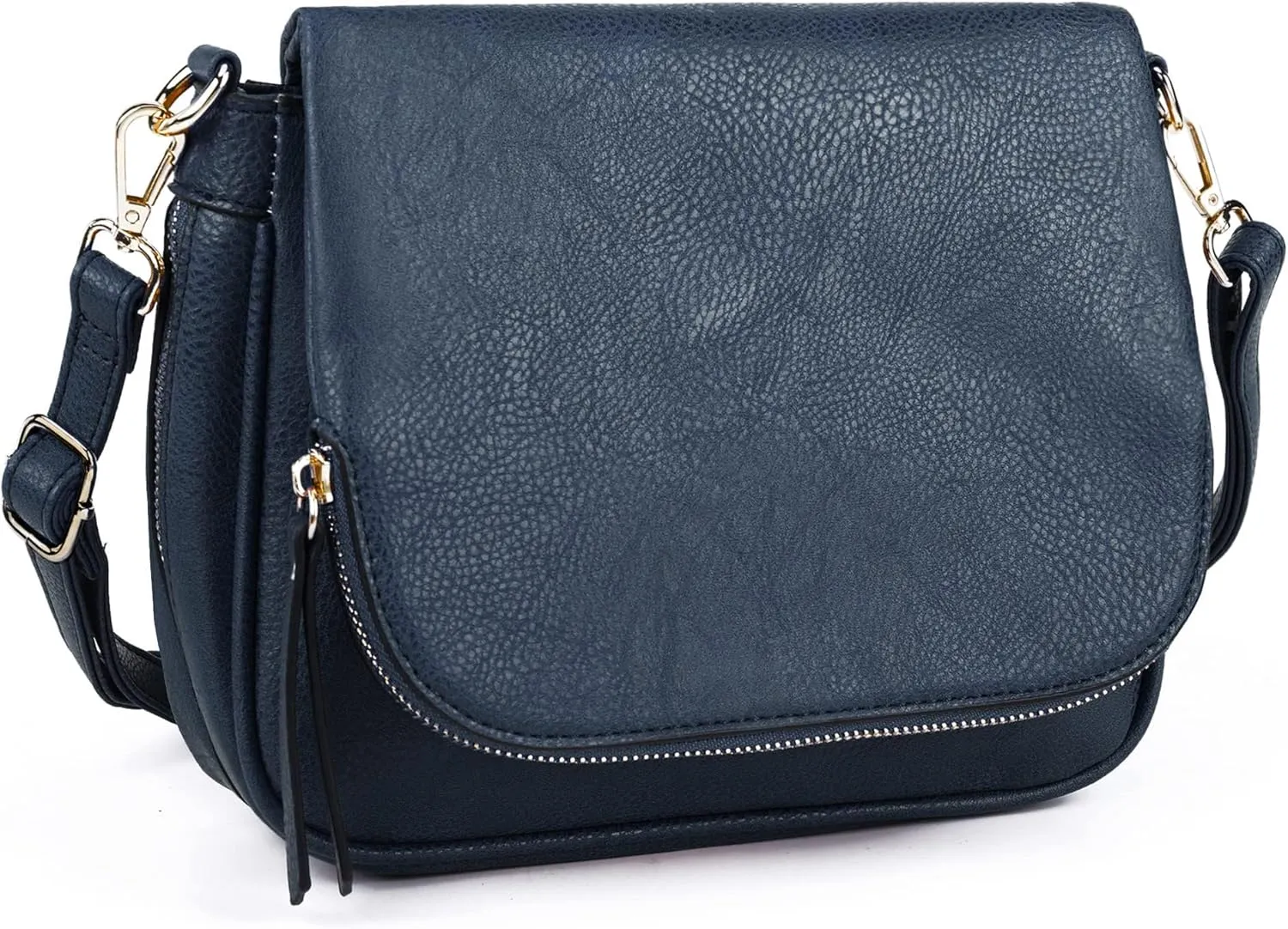 Crossbody Bags for Women Small Pu Leather Over the Shoulder Purses and Flap Cross Body Handbags with Multi Pockets