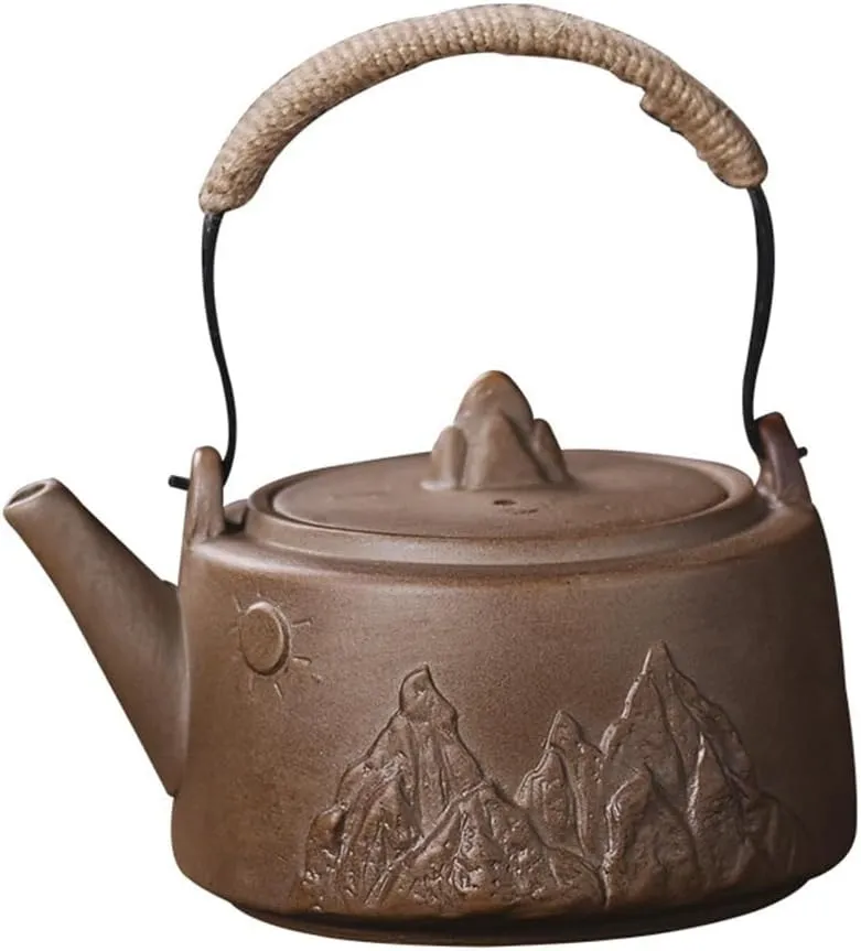 CSCDD Cooking Tea Stove Firewood Burning Beam Pot Retro Fire Carbon Teapot Outdoor Camping