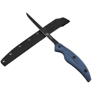 Cuda 9" Fillet Professional Saltwater & Freshwater Corrosion Resistant Stainless Carpenter Steel Fish Filleting Knife with Hard Molded Sheath Included