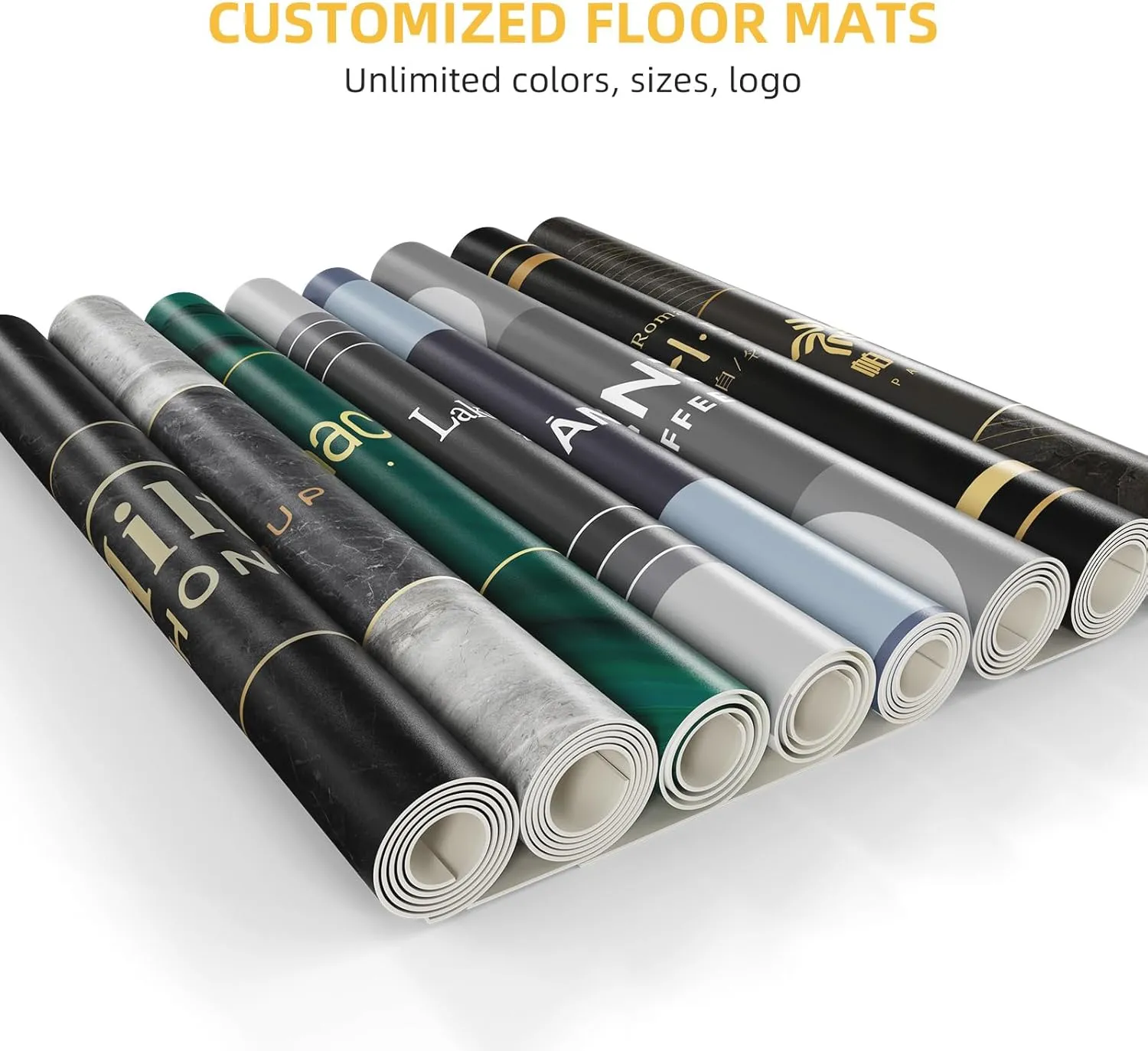 Custom Commercial Grade Elevator Rug with Any Logo/Text Entryway Floor Mat Welcome Carpet Washable Non Slip Durable