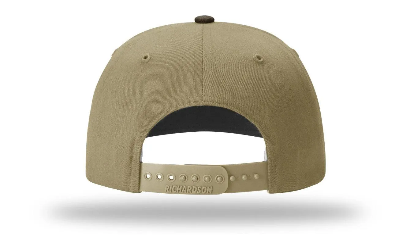 Custom Embroidered Richardson 312 Solid Twill Trucker Snapback Cap
