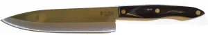 CUTCO Model 1728 Petite Chef Knife with 7 3/4" High Carbon Stainless blade and 5 1/2" classic dark brown handle (often called "black") in factory-sealed plastic bag.