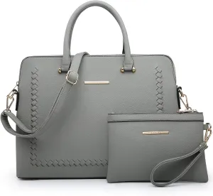 Dasein Laptop Bag for Women 14 Inch Computer Shoulder Bag Large Capacity Messenger Bag Business Office Professional Work Tote