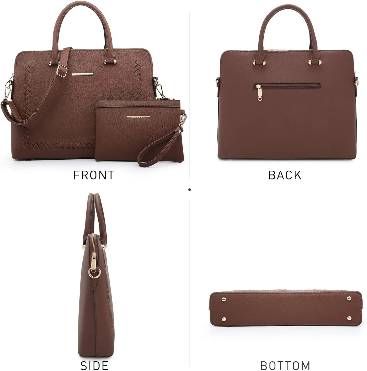 Dasein Laptop Bag for Women 14 Inch Computer Shoulder Bag Large Capacity Messenger Bag Business Office Professional Work Tote