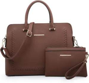 Dasein Laptop Bag for Women 14 Inch Computer Shoulder Bag Large Capacity Messenger Bag Business Office Professional Work Tote