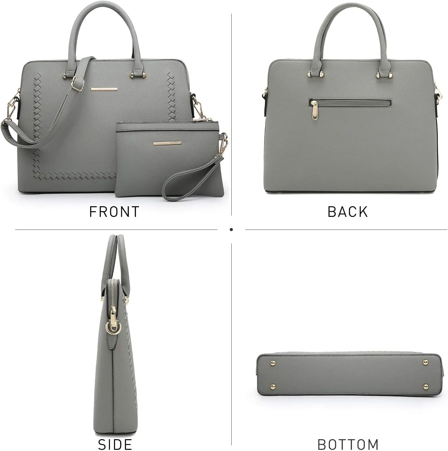 Dasein Laptop Bag for Women 14 Inch Computer Shoulder Bag Large Capacity Messenger Bag Business Office Professional Work Tote