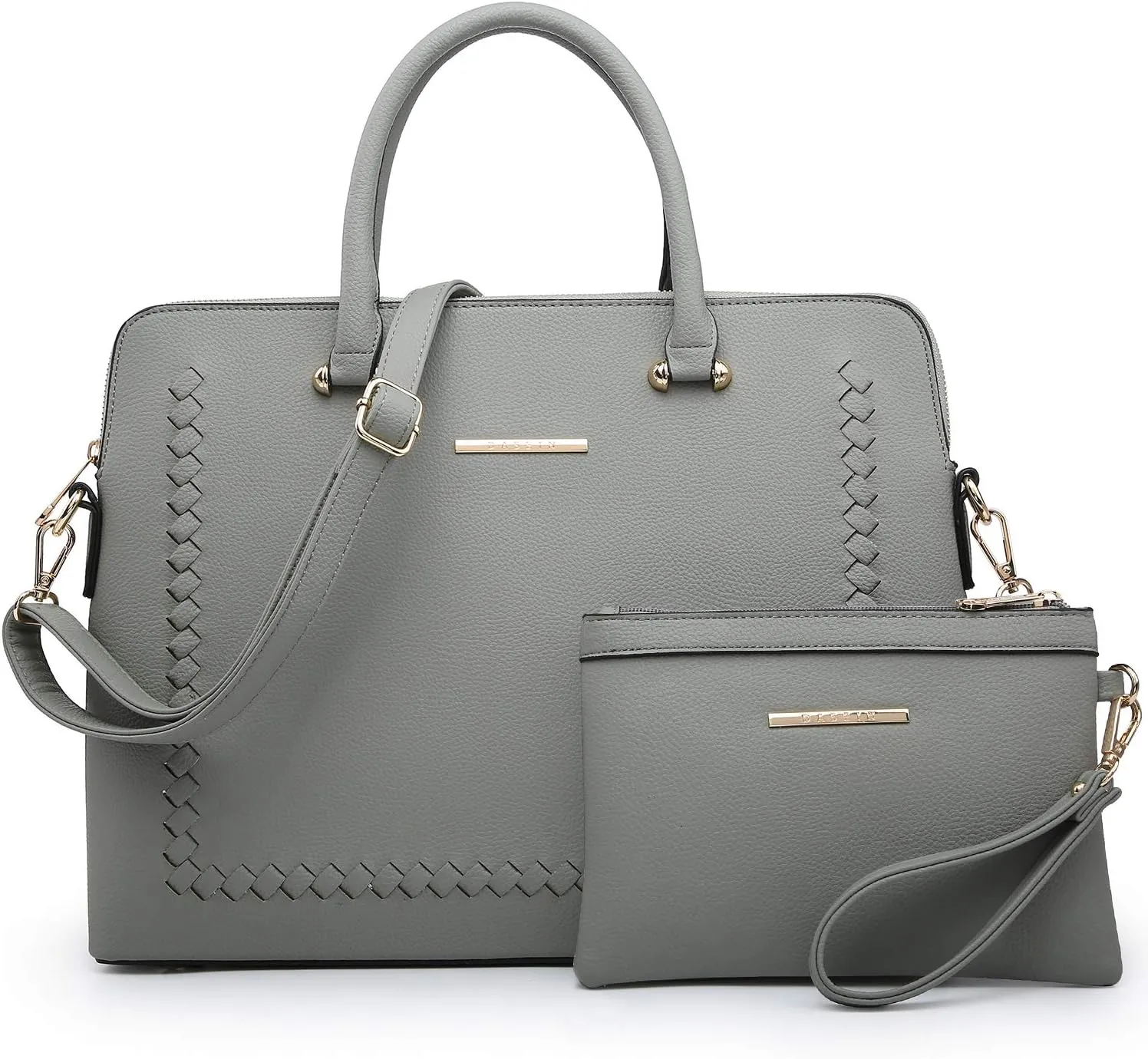 Dasein Laptop Bag for Women 14 Inch Computer Shoulder Bag Large Capacity Messenger Bag Business Office Professional Work Tote