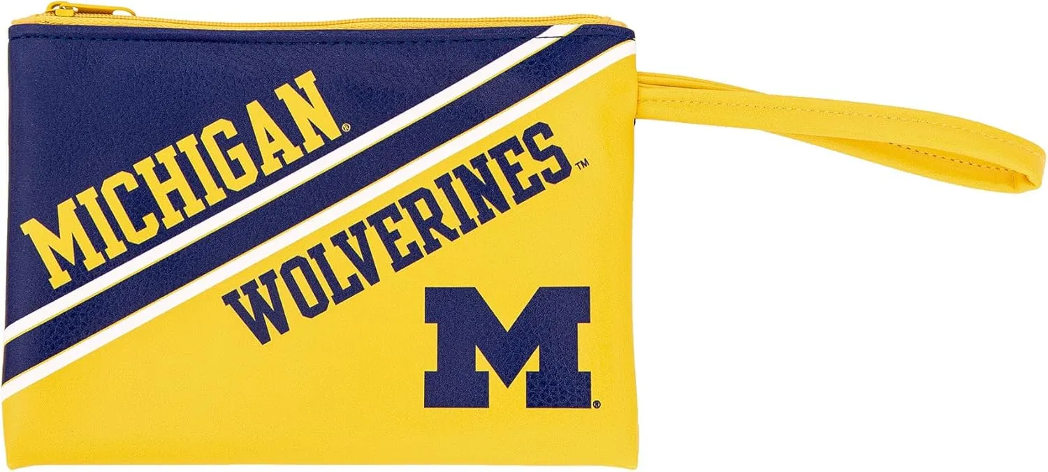 Desert Cactus University of Michigan Wristlet Wolverines UM U of M Vegan Leather (Wristlet)