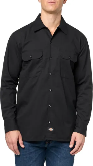 Dickies Men's Flex Relaxed Fit Long Sleeve Work Shirt