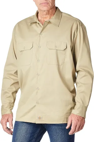 Dickies Men's Flex Relaxed Fit Long Sleeve Work Shirt
