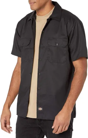 Dickies mens Flex Relaxed Fit Short Sleeve Work Shirt