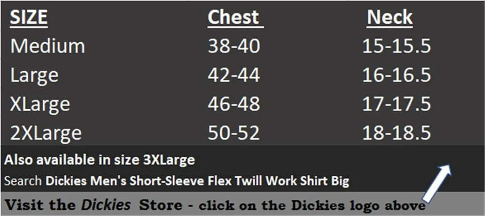 Dickies mens Flex Relaxed Fit Short Sleeve Work Shirt