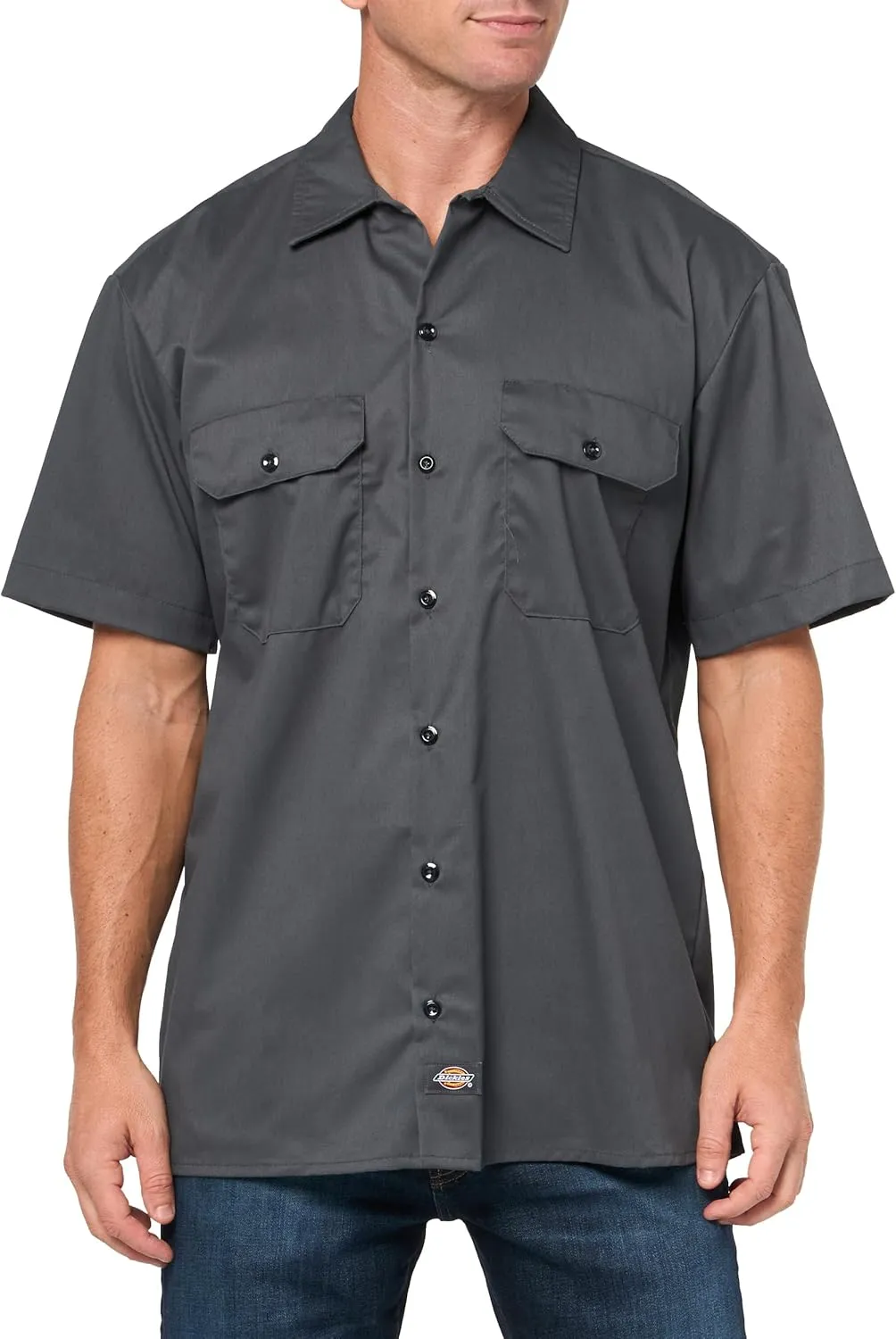 Dickies mens Flex Relaxed Fit Short Sleeve Work Shirt