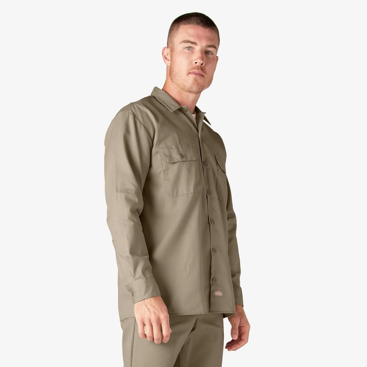 Dickies mens Long Sleeve Work Shirt