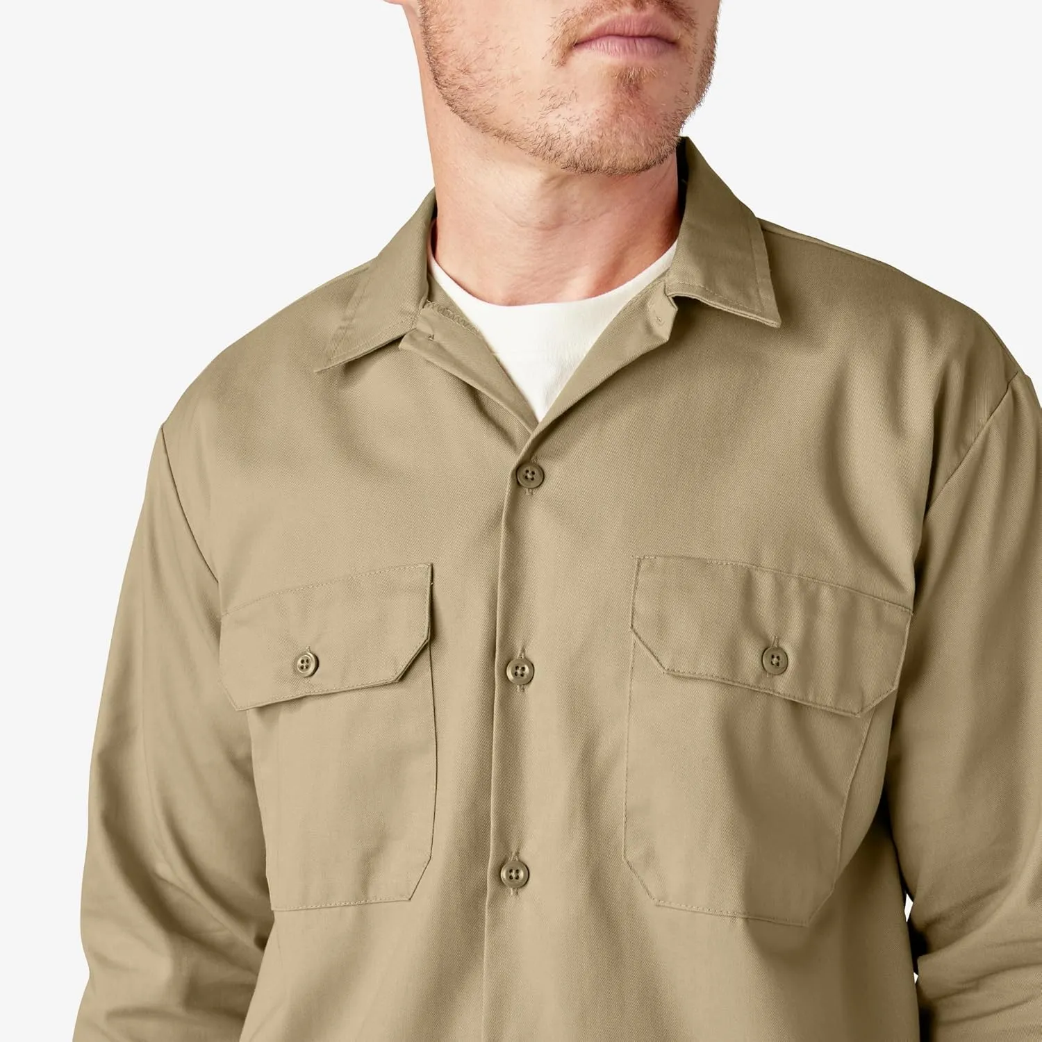 Dickies mens Long Sleeve Work Shirt
