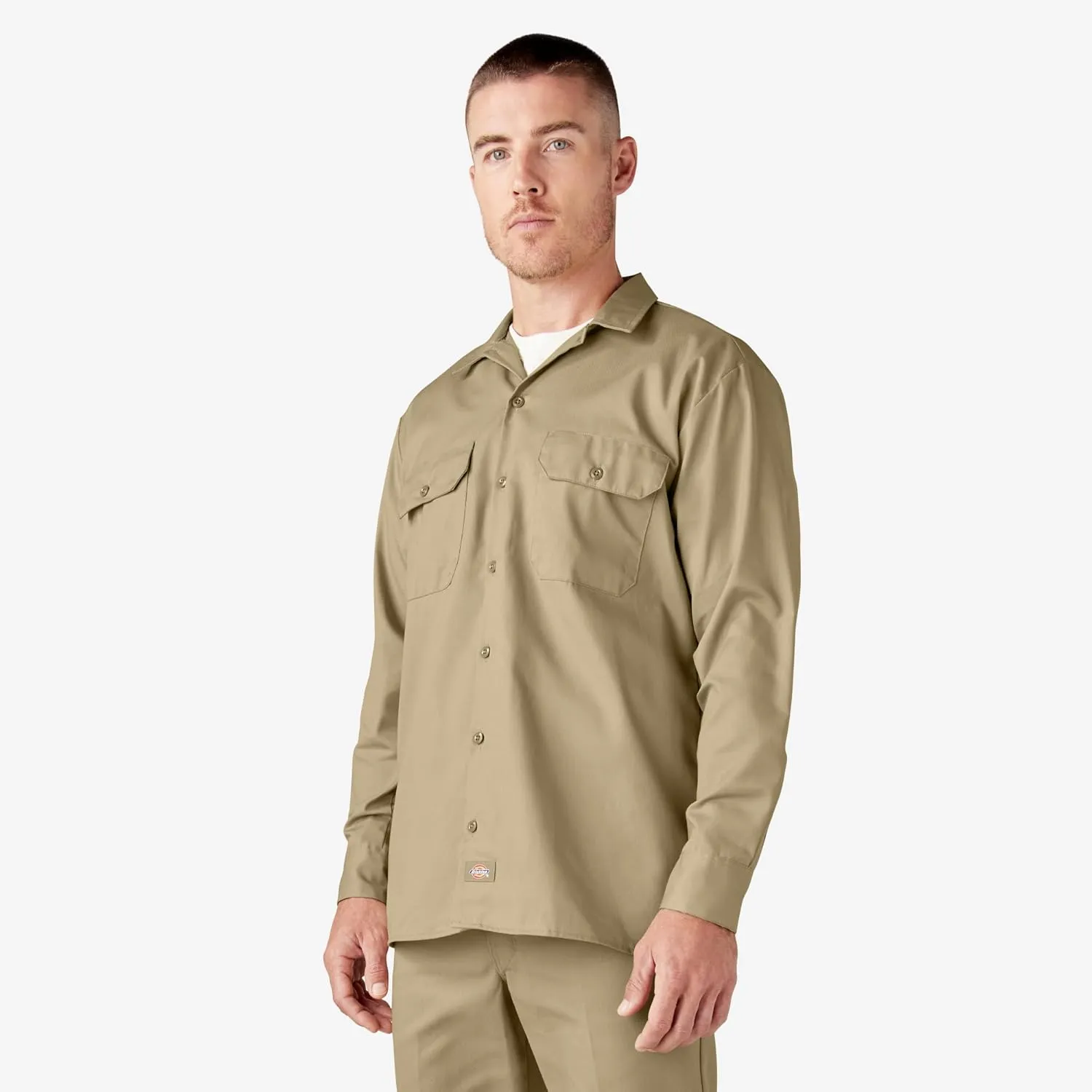 Dickies mens Long Sleeve Work Shirt
