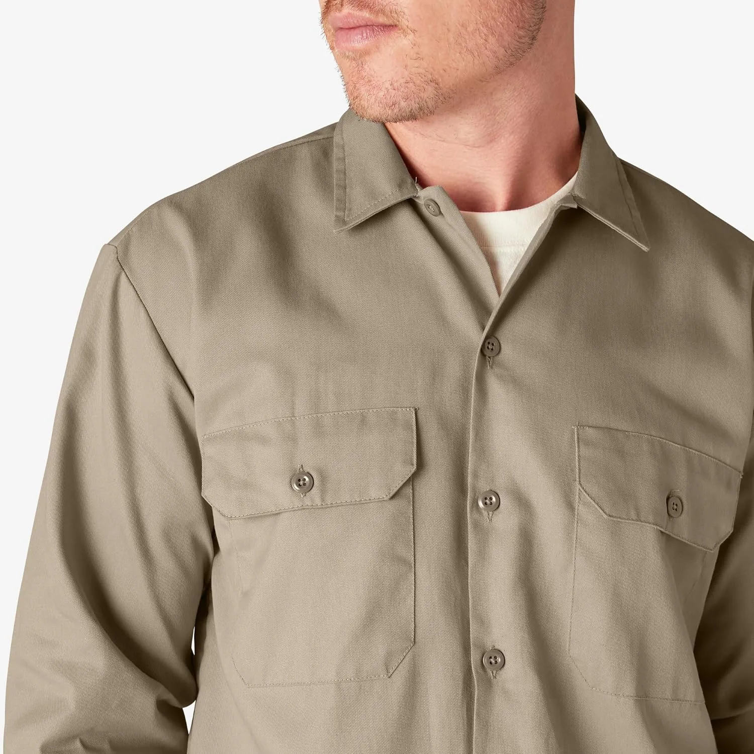 Dickies mens Long Sleeve Work Shirt
