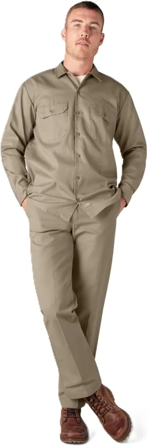 Dickies mens Long Sleeve Work Shirt