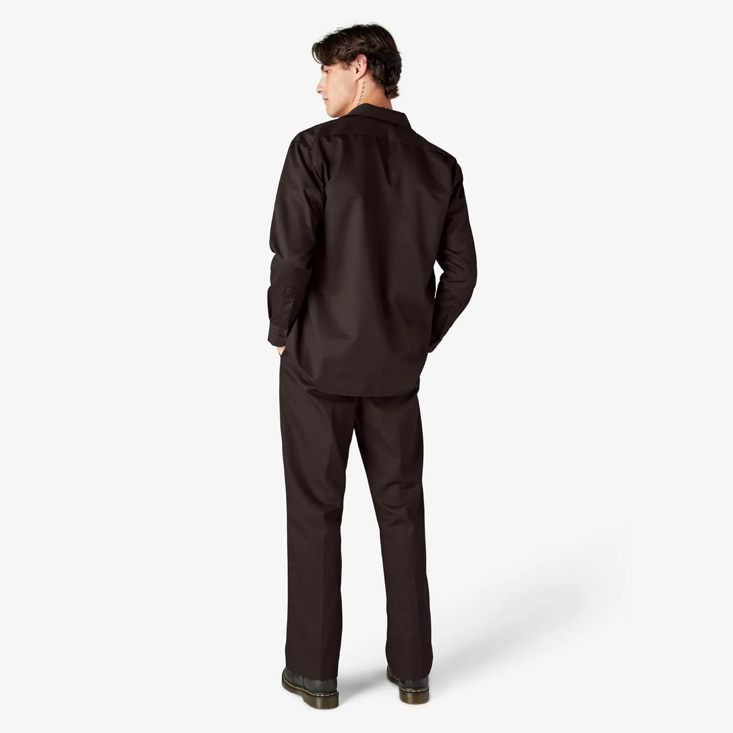 Dickies mens Long Sleeve Work Shirt