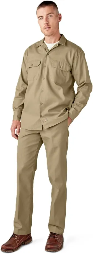 Dickies mens Long Sleeve Work Shirt
