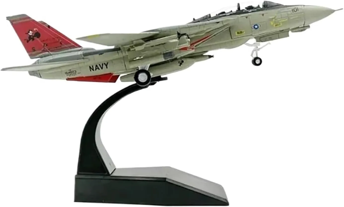 Diecast Plane Model 1:100 Scale for F14 Tomcat Fighter Alloy Model Plane Collection Home Decor