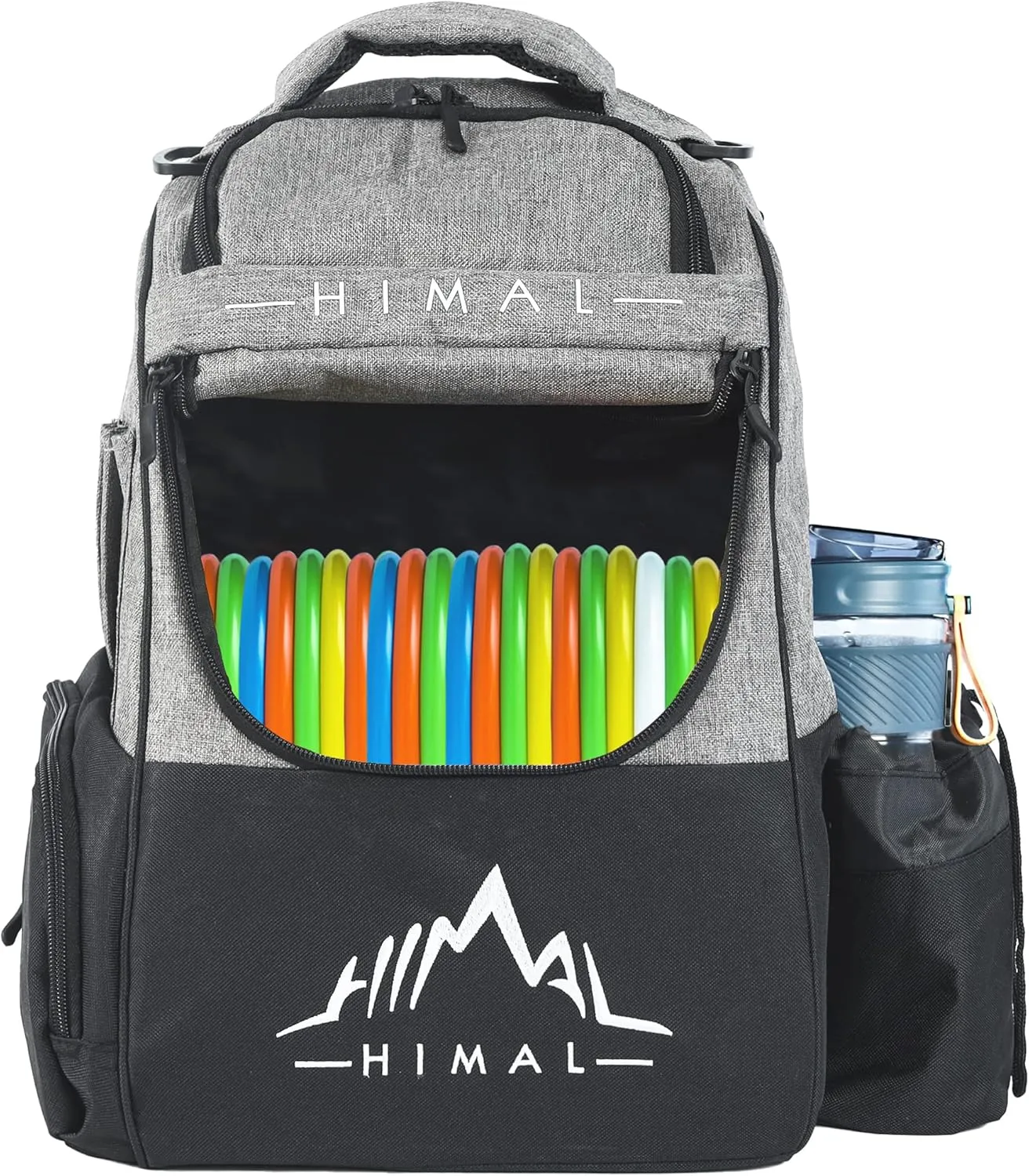 Disc Golf Bag Holds 22  Discs, Durable Disc Golf Backpack with Large Capacity, and Multiple Storage Pockets