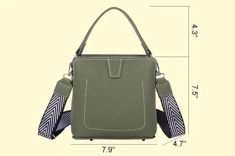 DIY Bag Satchel Purse Wallet Tote Making Kit PU Leather Material Pattern Accessory Handmade Handbag Shoulder Bag Sew Sewing Knitting Stitching Craft Tool Set Birthday Holiday Day Gift Video Sub