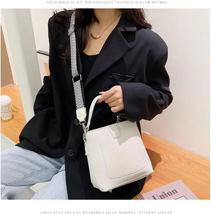 DIY Bag Satchel Purse Wallet Tote Making Kit PU Leather Material Pattern Accessory Handmade Handbag Shoulder Bag Sew Sewing Knitting Stitching Craft Tool Set Birthday Holiday Day Gift Video Sub
