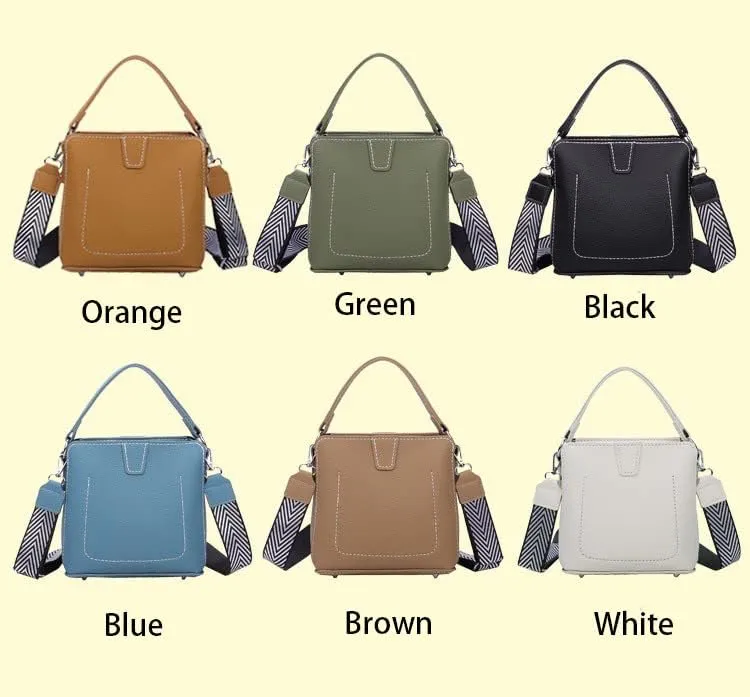 DIY Bag Satchel Purse Wallet Tote Making Kit PU Leather Material Pattern Accessory Handmade Handbag Shoulder Bag Sew Sewing Knitting Stitching Craft Tool Set Birthday Holiday Day Gift Video Sub