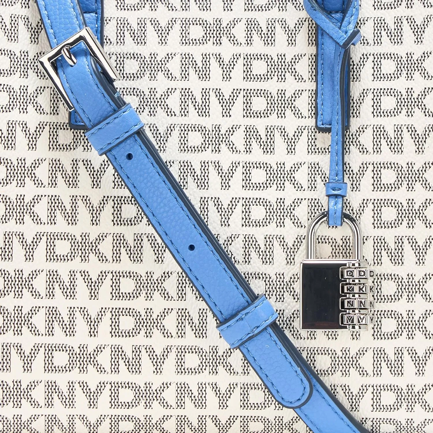 DKNY Farah Logo Crossbody Satchel with Padlock Charm