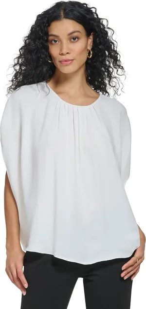 DKNY Women's Everyday Casual Shortsleeve Top