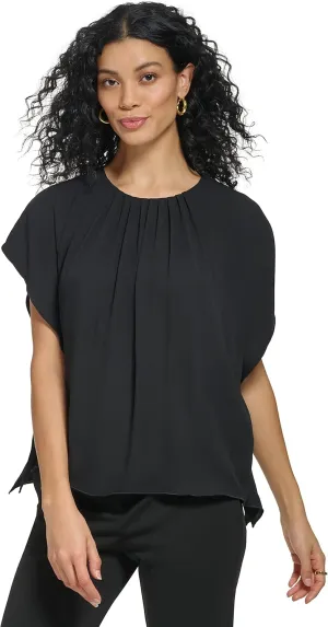 DKNY Women's Everyday Casual Shortsleeve Top