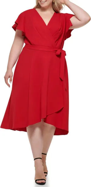 DKNY Women's Faux Wrap Dress