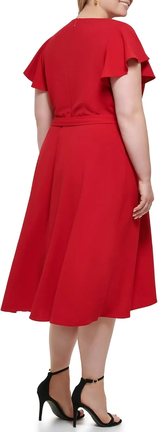 DKNY Women's Faux Wrap Dress