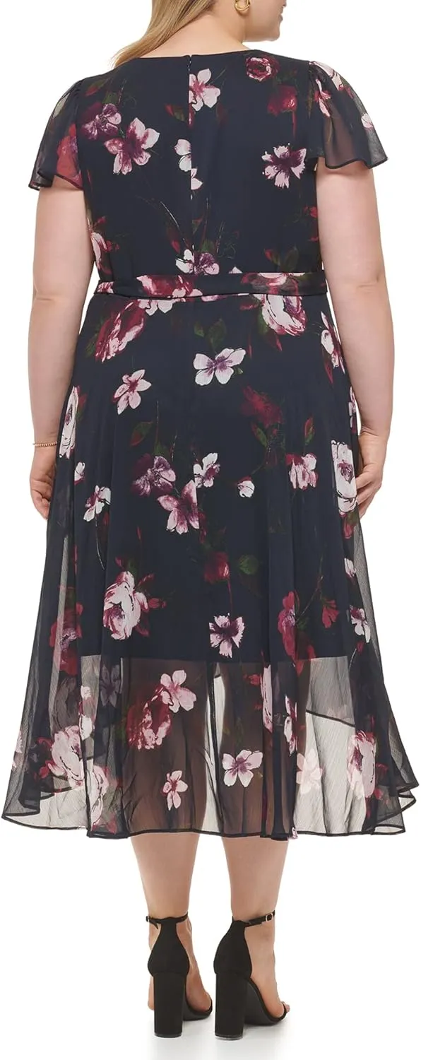 DKNY Women's Faux Wrap Dress