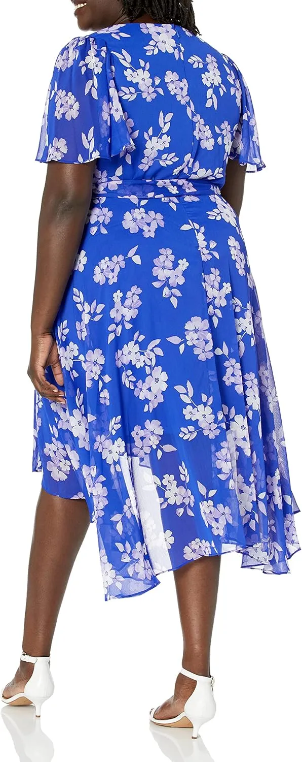 DKNY Women's Faux Wrap Dress