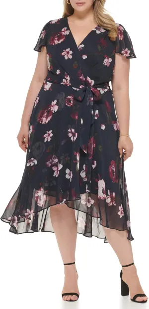 DKNY Women's Faux Wrap Dress