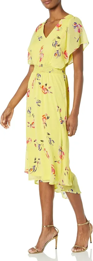 DKNY womens Fit and Flare Midi Dress