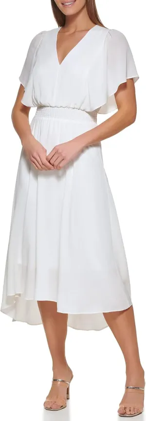 DKNY Women's Sleeveless V-Neck Knit Dress