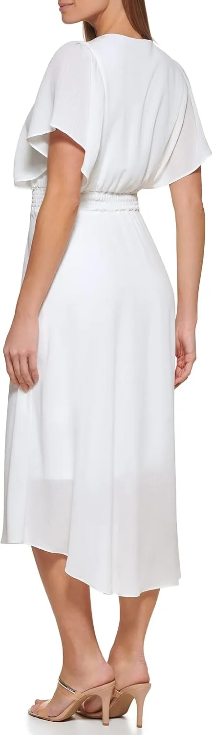 DKNY Women's Sleeveless V-Neck Knit Dress