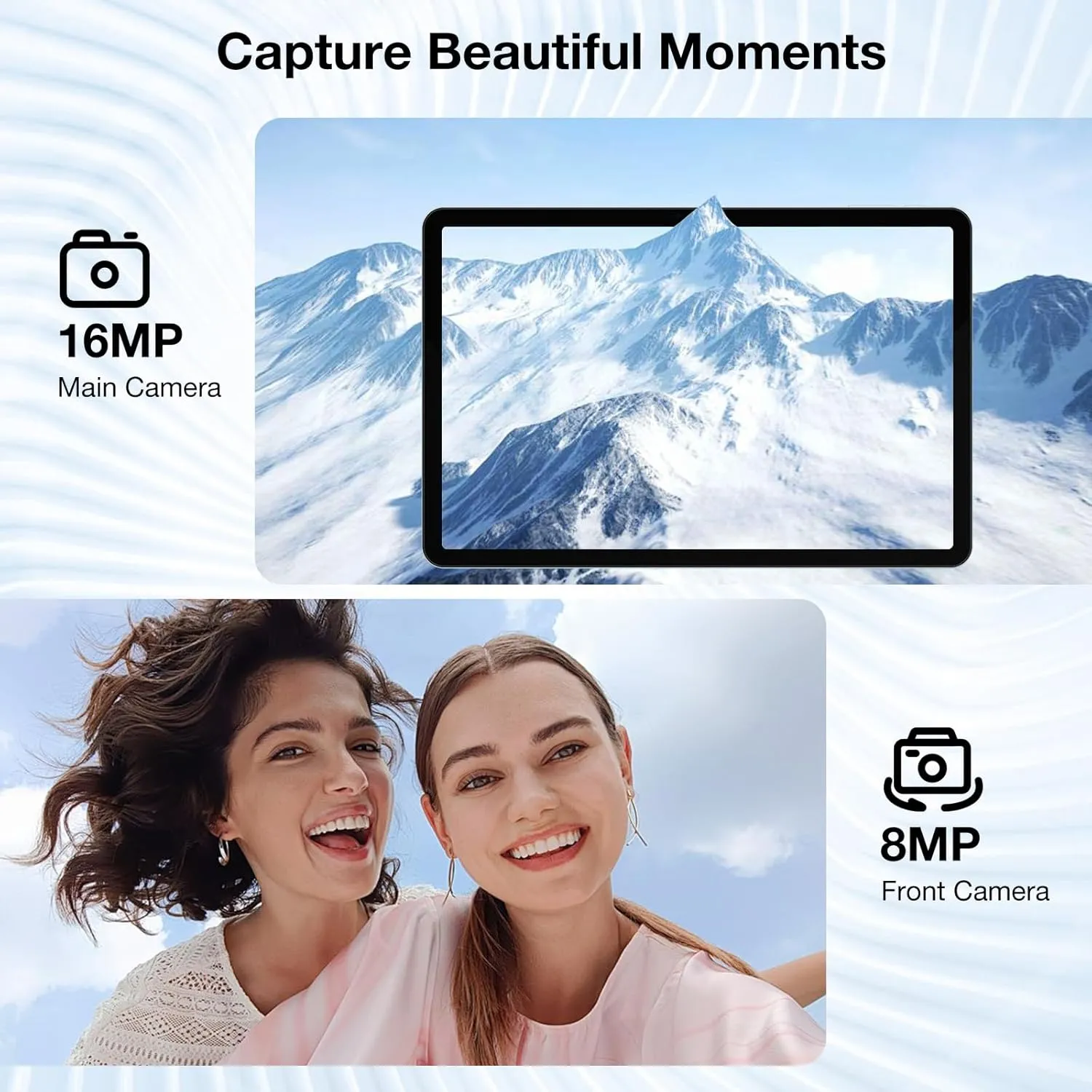 DOOGEE T40 Android Tablet,20GB 512GB/2TB Expand,11 inch Tablet Helio G99 Octa-core,Android 14 with 8580mAh Battery,IPS 1600x2560 Display,4G LTE Cellular,Face ID