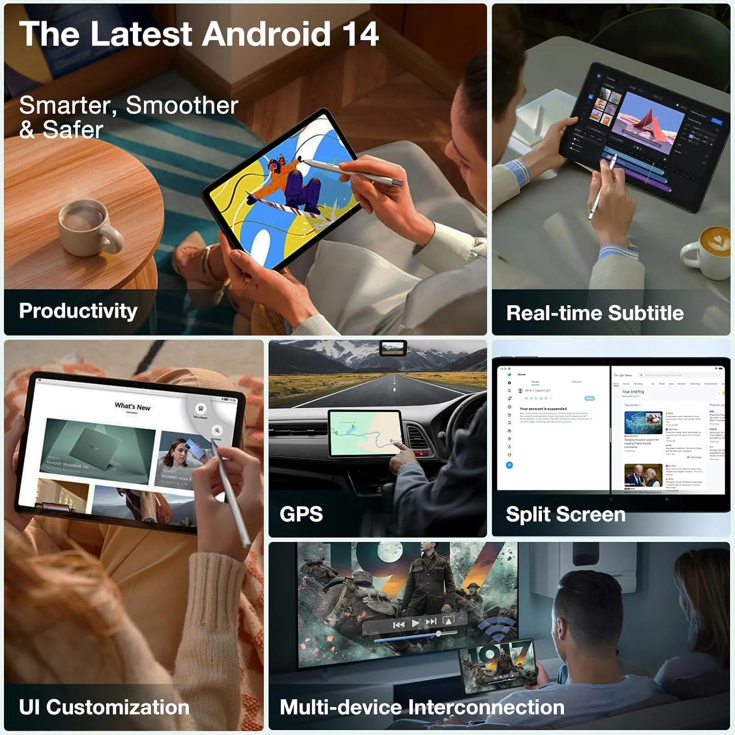DOOGEE T40 Android Tablet,20GB 512GB/2TB Expand,11 inch Tablet Helio G99 Octa-core,Android 14 with 8580mAh Battery,IPS 1600x2560 Display,4G LTE Cellular,Face ID